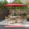Costway 10 ft 3-tier Vented Patio Umbrella Large Market Table Umbrella Outdoor Sun Shade Brown/Turquoise/Navy/Beige/Gray/Red/Black